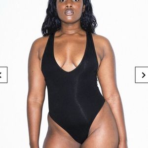 AMERICAN APPAREL Cotton Spandex Tank Bodysuit